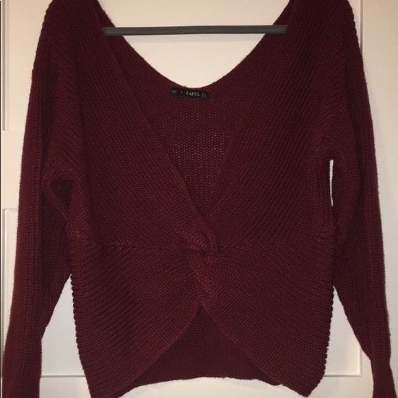 Zaful Front Twist Sweater - Picture 1 of 2